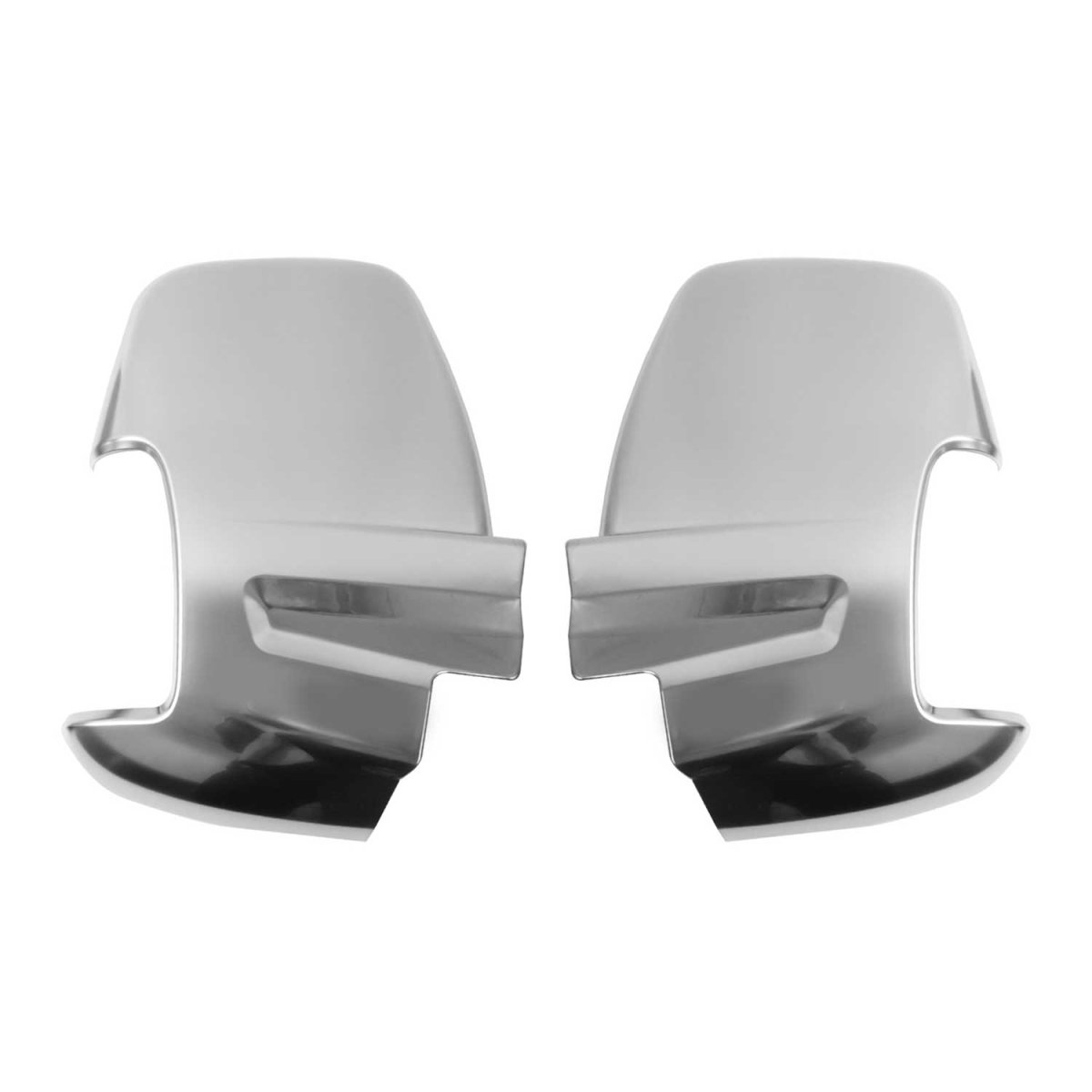 Ford Transit Mirror Cover - Omac - ABS Matte Silver - Chrome - 2015-2025